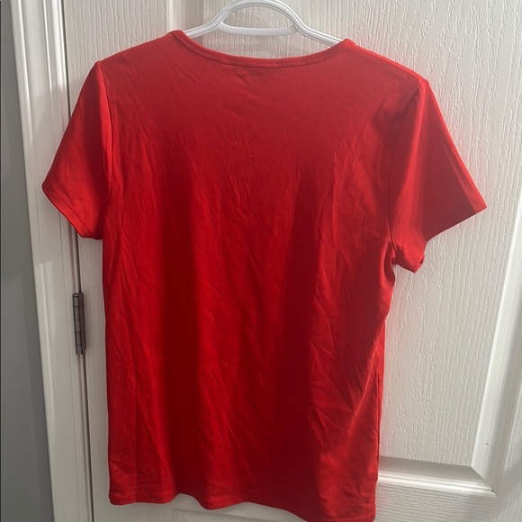 NWOT Ralph Lauren Red Fitted Short Sleeve T-Shirt - Picture 3 of 5